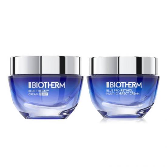 Biotherm Blue Therapy Night Cream + Biotherm Blue Therapy Pro-Retinol Multi-Correct Cream
