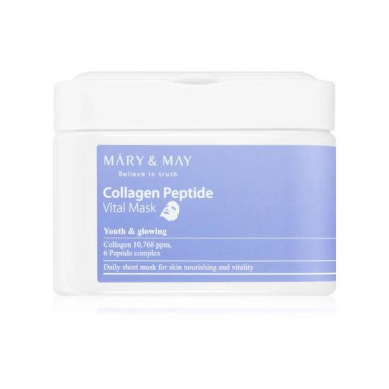 MARY&MAY COLLAGEN PEPTIDE VITAL MASK (30PCS)