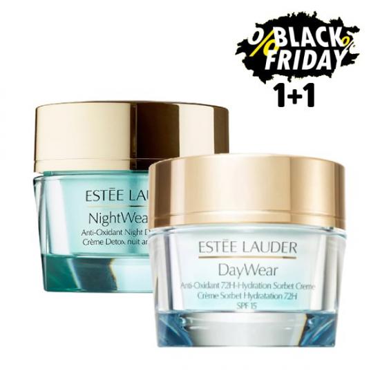 Estee Lauder Nightwear Plus Creme + DayWear Anti-Oxidant 72H-Hydration Sorbet Creme