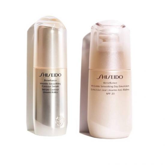 Shiseido Benefiance Wrinkle Smoothing Contour Serum + Benefiance Wrinkle Smoothing Day Emulsion