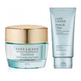 Estee Lauder DayWear Multi-Protection Anti-Oxidant 24H-Moisture Creme SPF 15 Dry skin + Estee Lauder Perfectly Clean Multi-Action Creme Cleanser/Moisture Mask