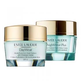 Estee Lauder DayWear Multi-Protection Anti-Oxidant 24H-Moisture Creme SPF 15 Normal/Combination skin + Estee Lauder Nightwear Plus Creme