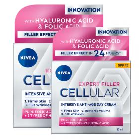 Nivea EXPERT FILLER CELLULAR anti-age dnevna krema, SPF 15, 100 ml  [KOMPLET x2kom]