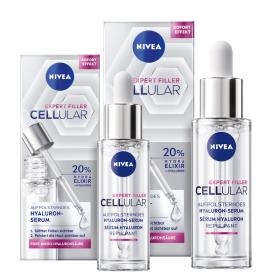 Nivea EXPERT FILLER CELLULAR - 20% HYDRA ELIXIR + HYALURON serum za lice, 60 ml [KOMPLET x2kom]